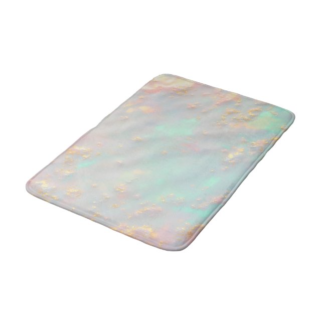 Tapis De Bain Gold Luxury Trendy Blush Pink Soft Mint Collection (Angle)