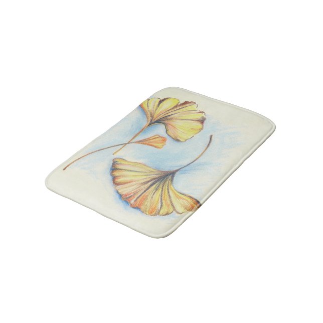 Tapis De Bain Golden Autumn Ginkgo (Angle)