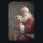 Tapis De Bain Golden Retriever with Santa Clause Christmas<br><div class="desc">Laissez-vous tenter par l'esprit des vacances grâce à notre design de Noël Père Noël et Chien. C'est l'ajout parfait à votre collection festive !</div>