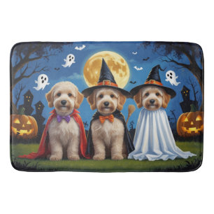 Tapis De Bain Goldendoodle Chiens Citrouille Halloween Funny