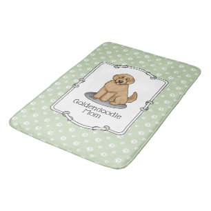 Tapis De Bain Goldendoodle Mom Doodle Mom (rouge doré)
