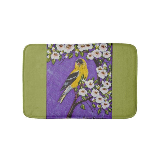 Tapis De Bain Goldfinch et Blossoms Bain Mat (Devant)