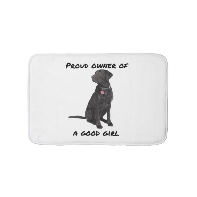 Tapis De Bain Good Girl Black Lab (Devant)