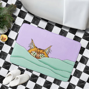 Tapis De Bain Good Morning Orange Cat Funny