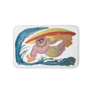 Tapis De Bain Gorille Surfeur