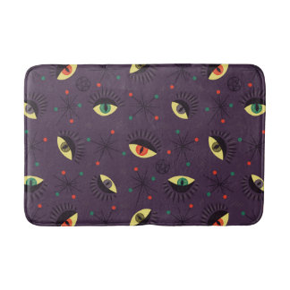 Tapis De Bain Goth Eyes Witchy Purple Motif occult