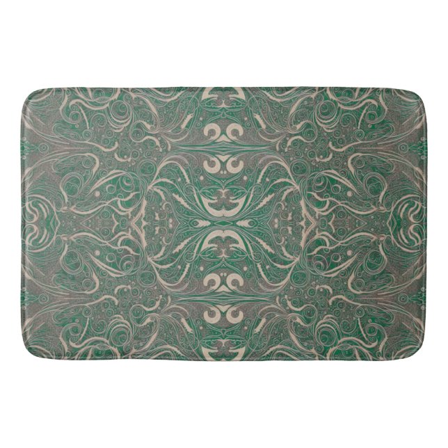 Tapis De Bain Gothique Motif Green Bath Mat (Devant)
