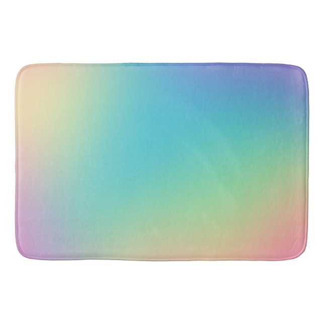 Tapis De Bain Gradient arc-en-ciel magnifique (Devant)