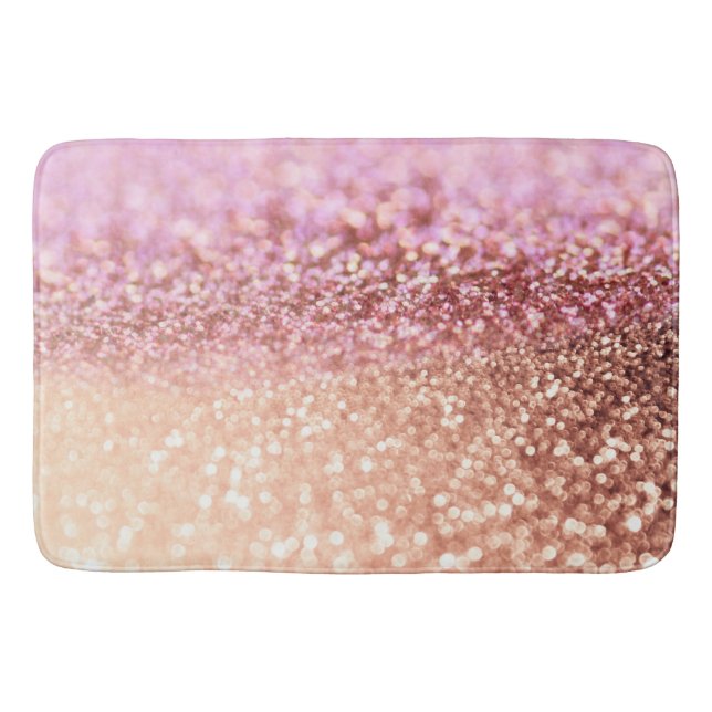 Tapis De Bain Gradient de Parties scintillant de luxe brillant r (Devant)