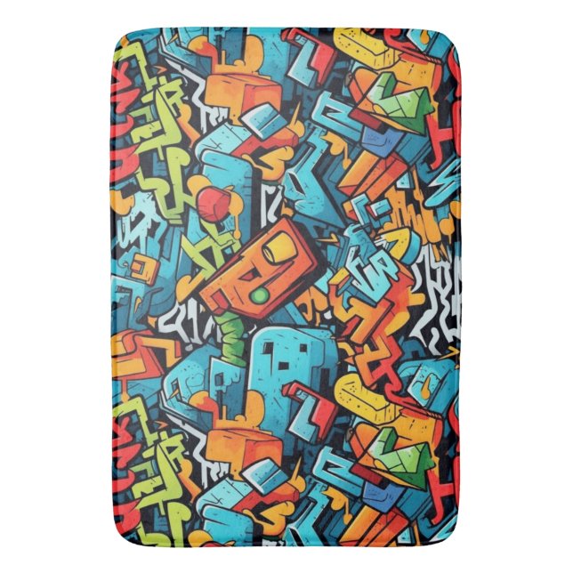 Tapis De Bain Graffiti Art Bath Mat (devant Vertical)