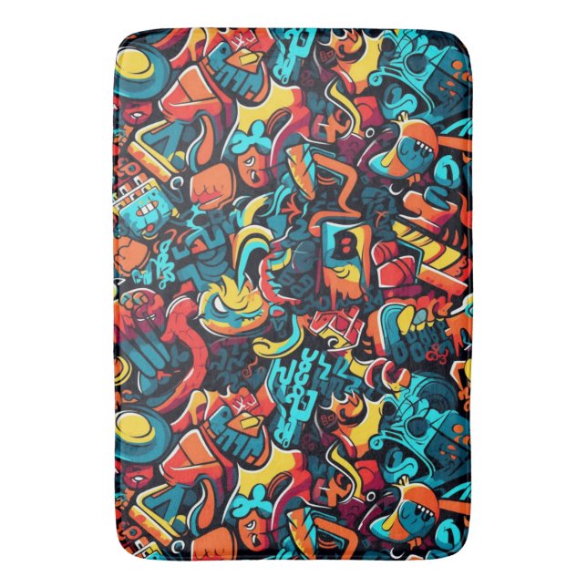 Tapis De Bain Graffiti Art Bath Mat (devant Vertical)