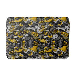 Tapis De Bain Graffiti urbain Motif de rue