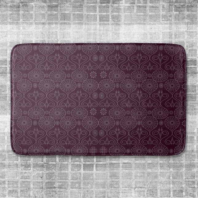 Tapis De Bain Graines de pieuvre textile fibreuse à la vinificat (Créateur téléchargé)
