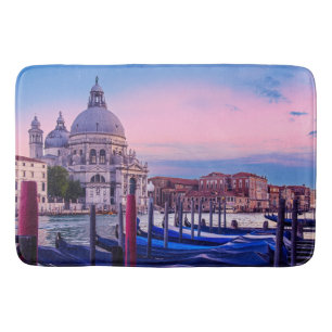 Tapis De Bain Grand Canal avec gondoles et église à Venise