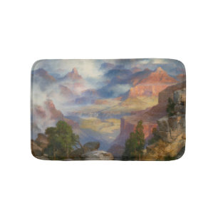 Tapis De Bain Grand Canyon à Mist (par Thomas Moran)
