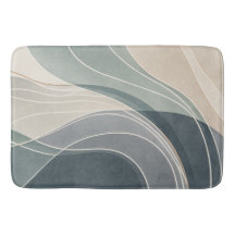 Tapis de bain grand format Tidal Veil Sea Glass Ab