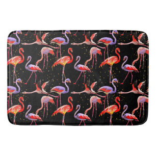 Tapis De Bain Grand Mat Flamant rose