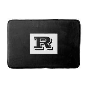 Tapis De Bain Grand Monogramme noir en gras, noir