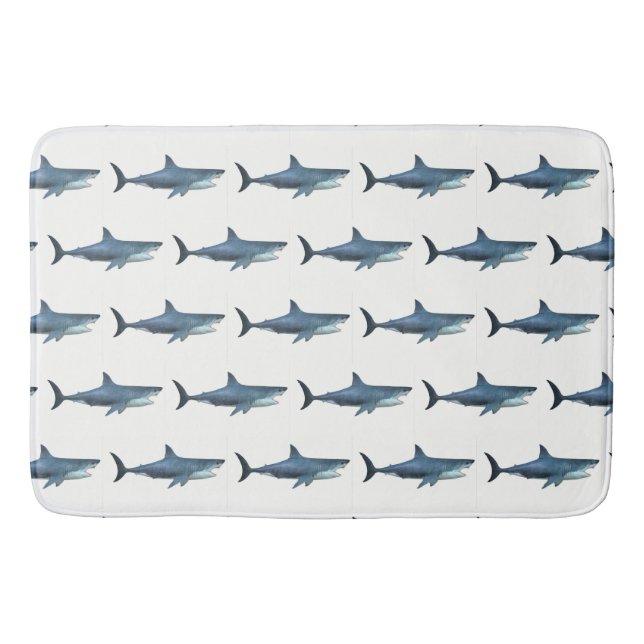 Tapis De Bain Grand requin blanc (Devant)