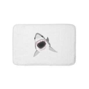 Tapis De Bain Grand requin blanc - attaque de requin