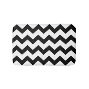 Tapis De Bain Grande Chevron coutume de motif de zigzag de