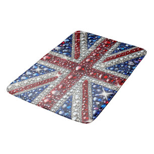 Tapis De Bain Grande natte de bain aux couleurs britanniques