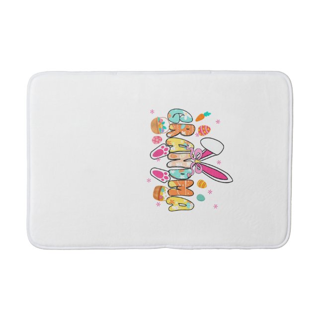 Tapis De Bain Grandma Easter Grandma Coquette Bunny Ears Eggs Ba (Devant)