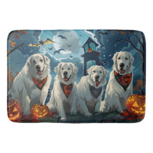 Tapis De Bain Grands Pyrénées Halloween Effrayant