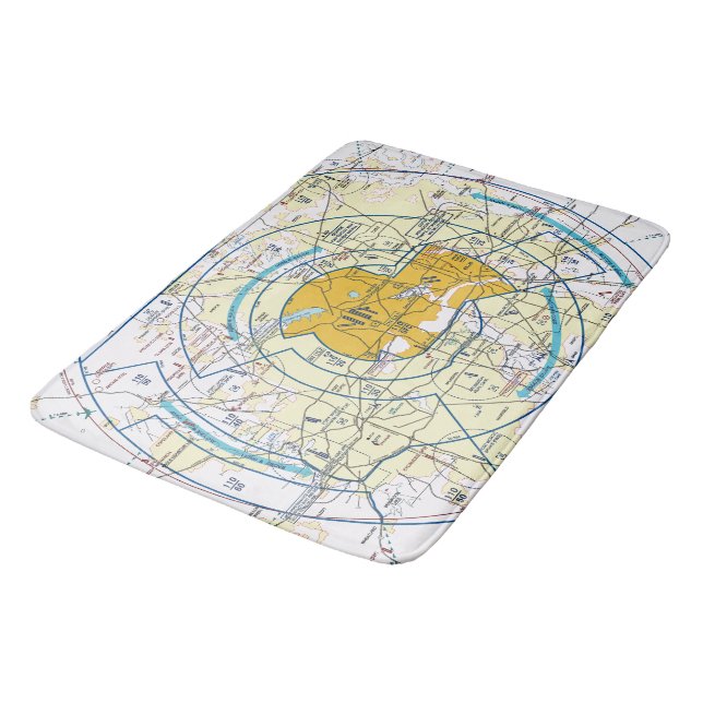 Tapis De Bain Graphique aéronautique (Angle)