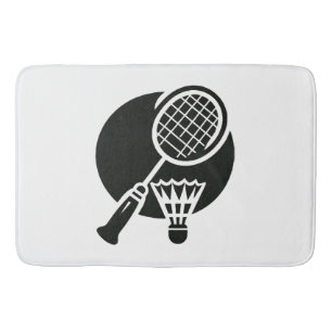 Tapis De Bain Graphique de badminton