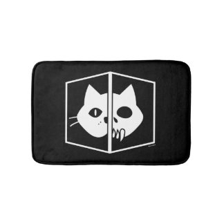 Tapis De Bain Graphique de chat de Schrödinger