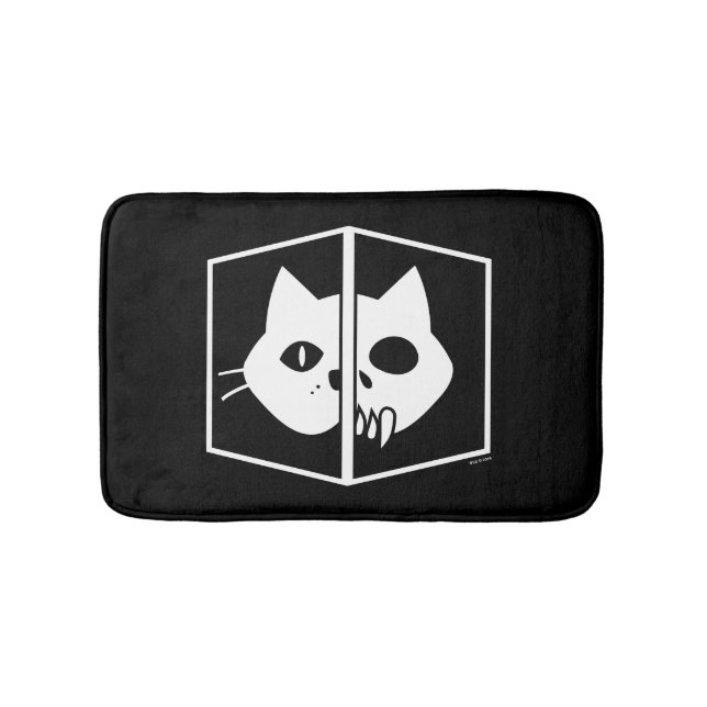 Tapis De Bain Graphique de chat de Schrödinger (Devant)