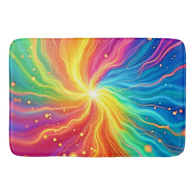 Tapis De Bain Graphique d'explosion Abstraite de l'énergie (Devant)