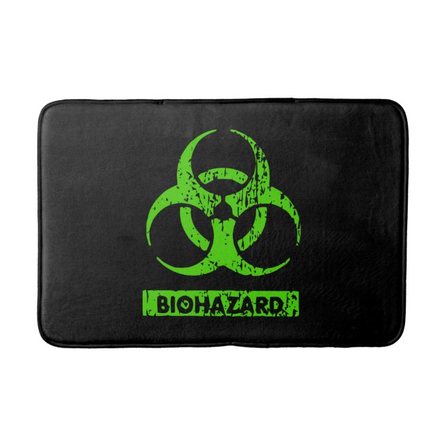 Tapis De Bain Graphiques de produits chimiques de risque biologi (Devant)