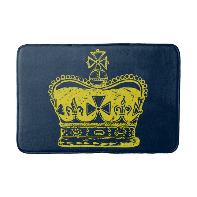Tapis De Bain Graphisme Couronne Royale (Devant)