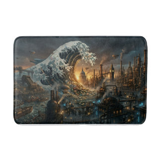 Tapis De Bain Great Plastic Trash Wave - Steampunk Bath Mat