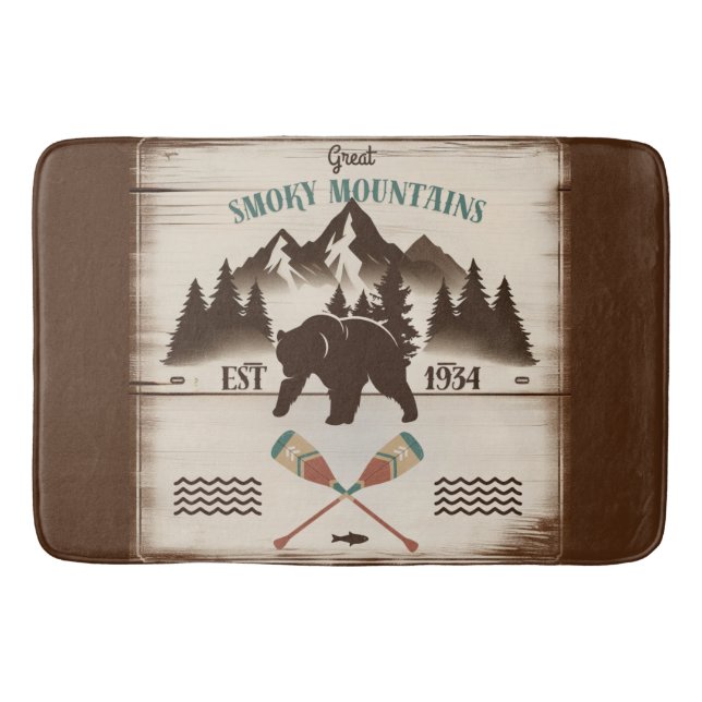Tapis De Bain Great Smoky Mountains, TN ours (Devant)