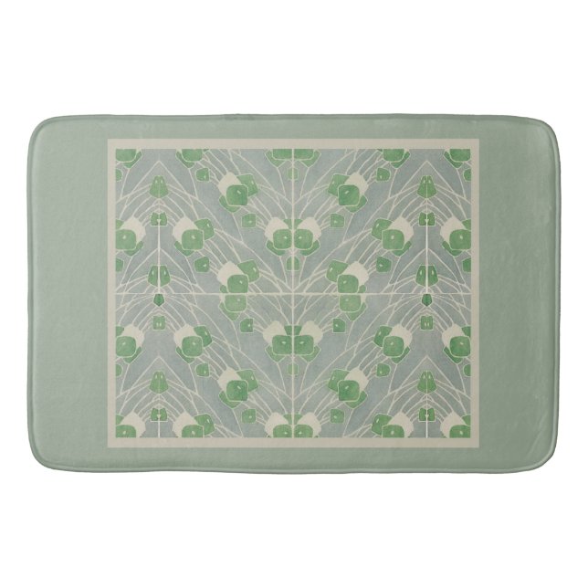 Tapis De Bain Green Geometry 1915 Hannah Borger Overbeck (Devant)