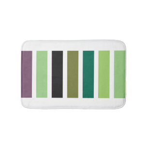 Tapis De Bain Green purple Black Hues