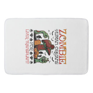 Tapis De Bain Greffe de foie d'organes humains de zombie Hallowe