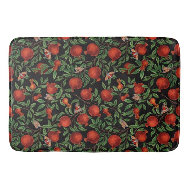 Tapis De Bain Grenades et papillons Bella (Devant)