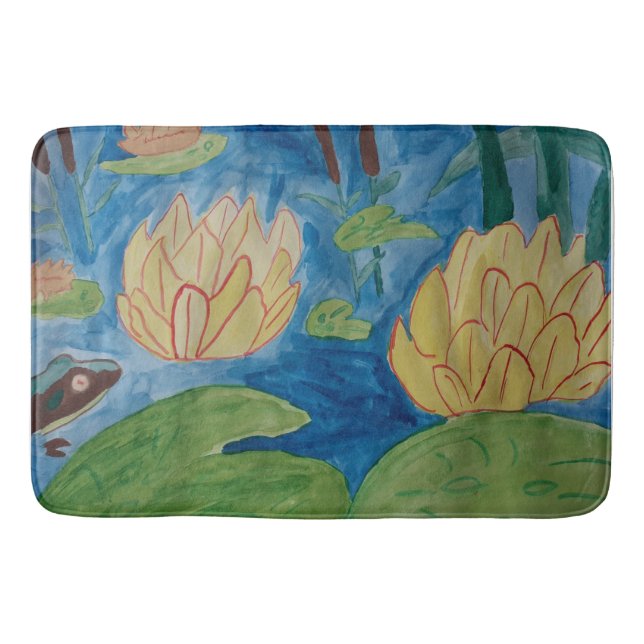 Tapis De Bain Grenouille & Mat Nénuphar (Devant)