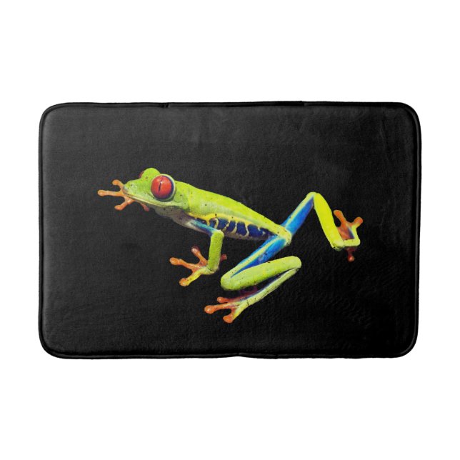 Tapis De Bain Grenouille peinte aux yeux rouges (Devant)
