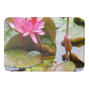 Tapis De Bain Grenouille pittoresque et Lily Pads