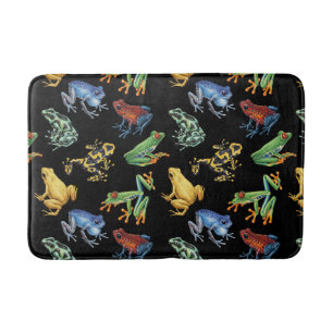 Tapis De Bain Grenouilles sur noir