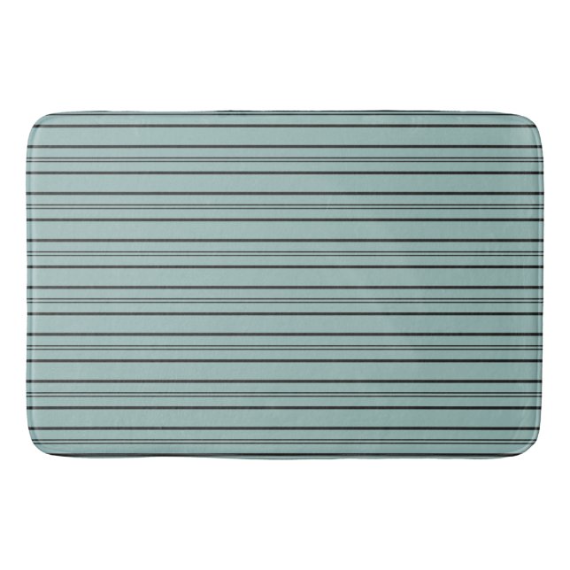 Tapis De Bain Gris et Bleu (Devant)