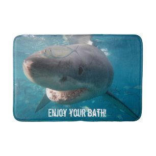 Tapis De Bain Gros gros requin blanc