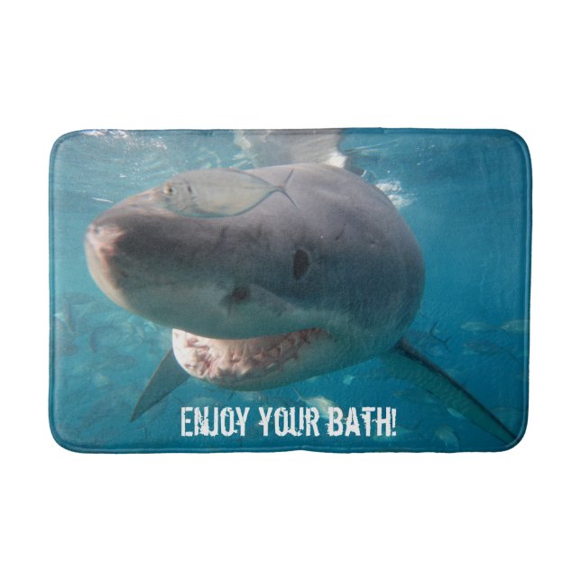 Tapis De Bain Gros gros requin blanc (Devant)