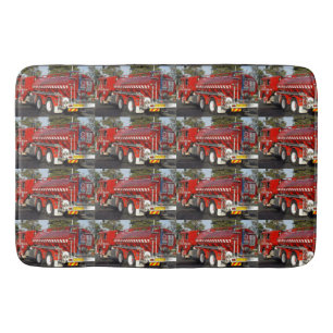 Tapis De Bain Gros Moteur de feu rouge,