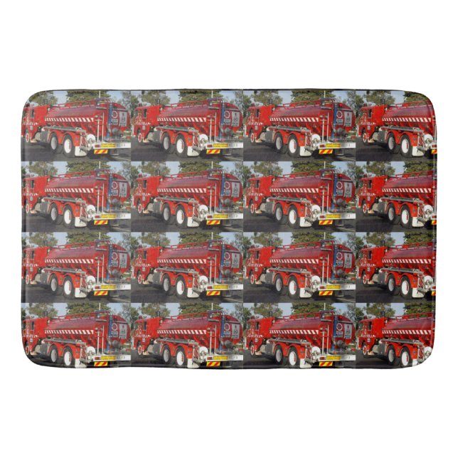 Tapis De Bain Gros Moteur de feu rouge, (Devant)